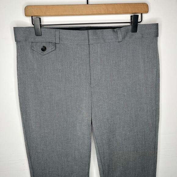 BANANA REPUBLIC Sloan Ankle Button Trousers Gray Size 8 - Picture 9 of 11